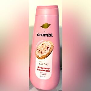 Dove x Crumbl Limited Edition Body Wash Strawberry Crumb Cake